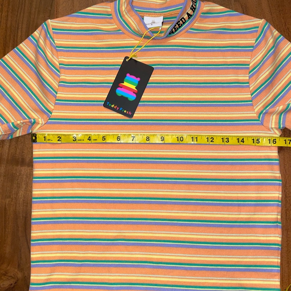 Teddy Fresh WOMEN'S RIB MOCKNECK ORANGE NWT - Picture 10 of 13